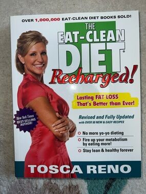 The Eat-Clean Diet Recharged! by Tosca Reno - White/Green/Red Cover